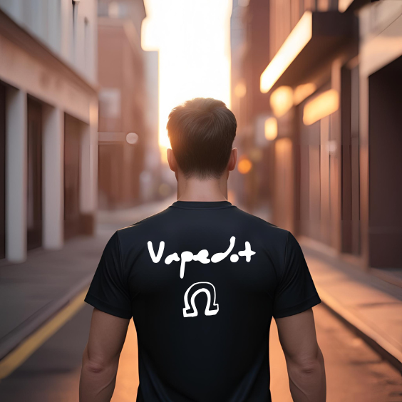 Modelo con logo vapedot