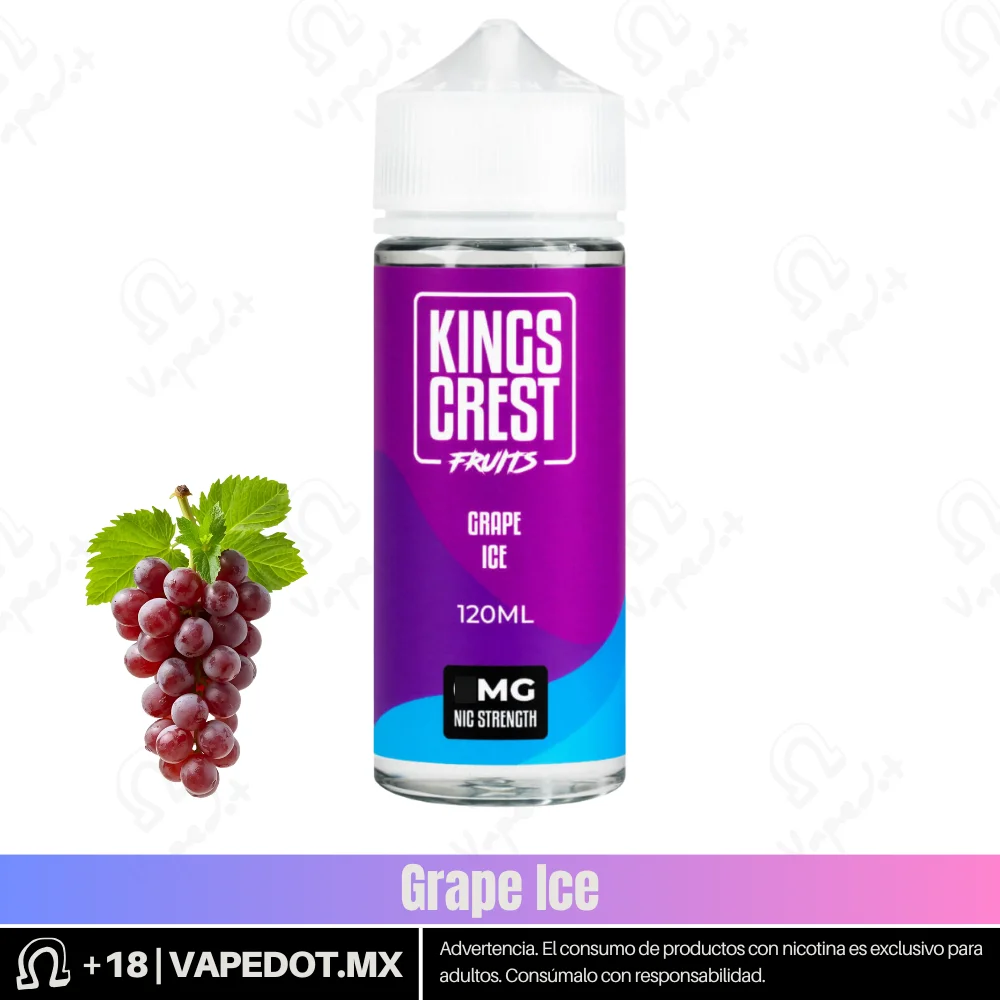 King Crest Fruits: Grape Ice 3mg 120ml