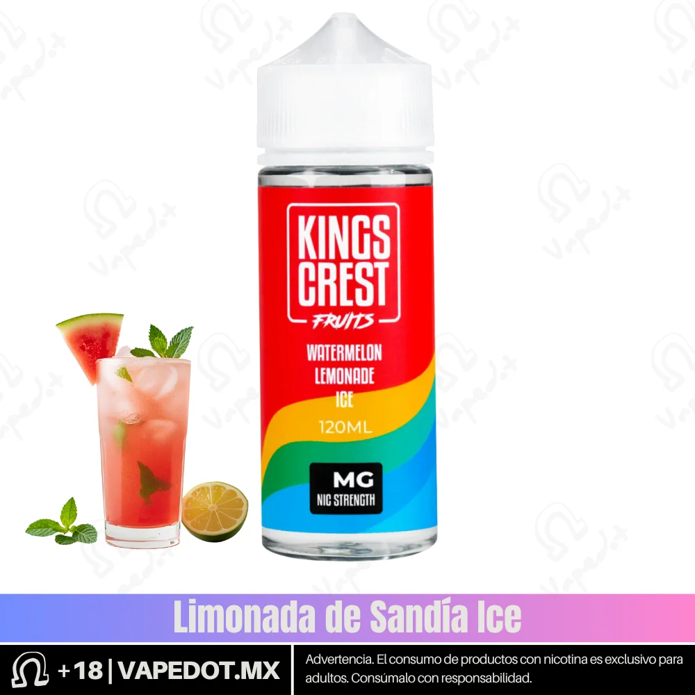 King Crest Fruits: Watermelon Lemonade Ice 3mg 120ml